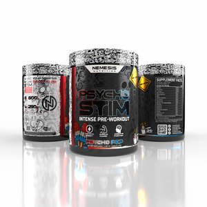 Psycho Stim was created to be a high-stimulant pre-workout formulated for intense energy, laser focus, and extreme performance enhancement. It’s loaded with nootropics, stimulants, and pump agents designed to push both mental and physical limits in the gym.