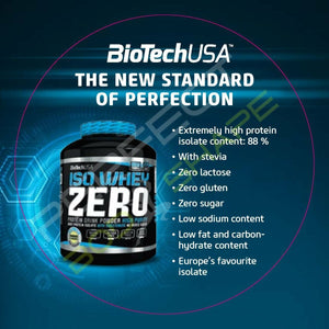 BIOTECH USA ISO WHEY PROTEIN ZERO 500G COOKIES AND CREAM FLAVOUR