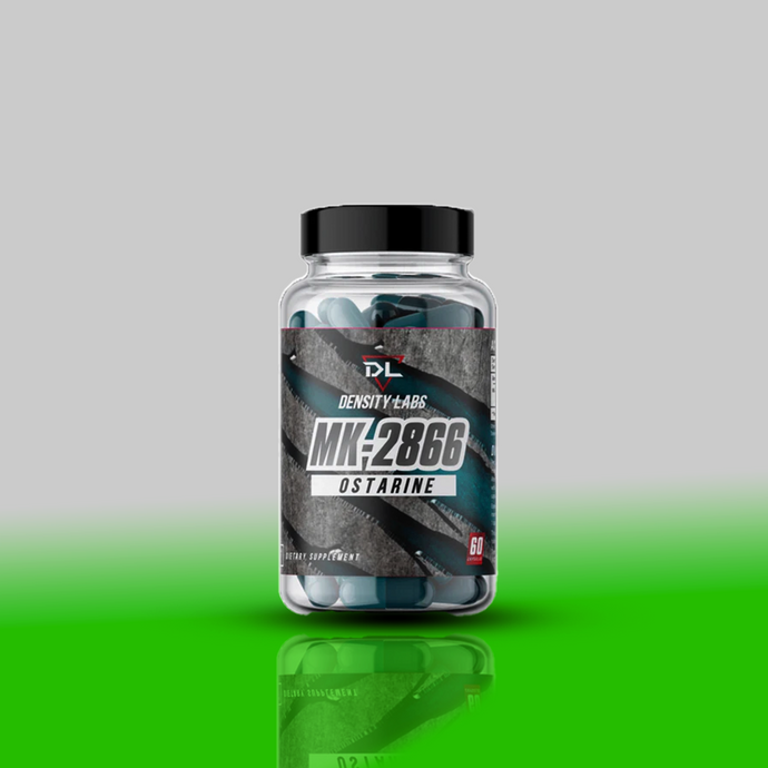 MK2866 by Density Labs 10mg per capsule. 60 Capsules per container. Bodybuilding SARM. Ostarine or MK-2866, was designed to mimic the effects of testosterone by selectively binding to the androgen receptor making it a very potent compound for increasing muscle mass.