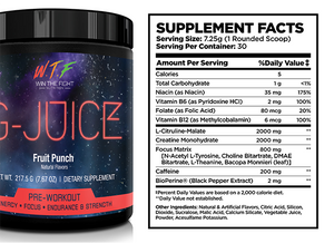 G Juice – Pre Workout - Fruit Punch