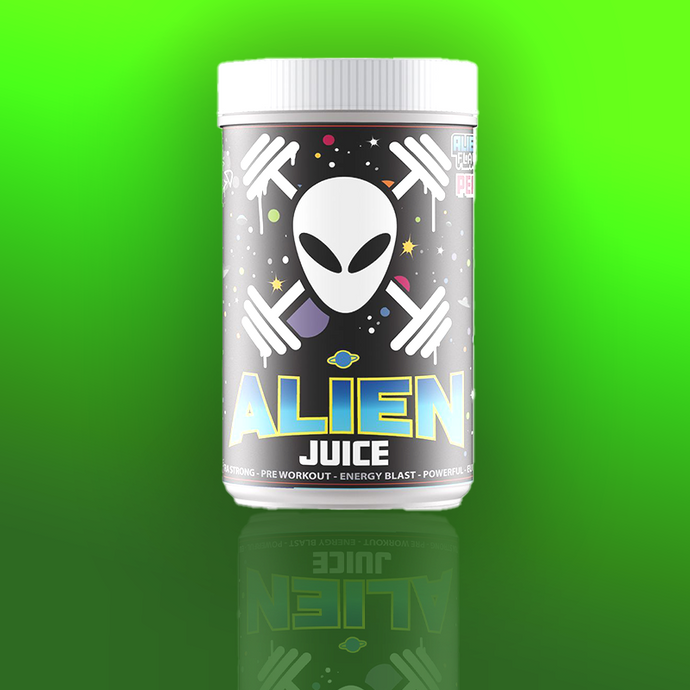 NEW Special Edition From the Creator of YETI JUICE - IBIZA JUICE and DR DOOM to name a few.  We Present to you ALIEN JUICE - Pre Workout Drink.  Expect a Ultra Strong Clean Euphoric Energy Hit, with Enhanced Laser Focus and Tunnel Vision.  A Mind Muscle Connection Full On Performance Product, For All Those of You Who Lv to Workout and Hit the Gym Hard!  This is a Zero Crash Formula.