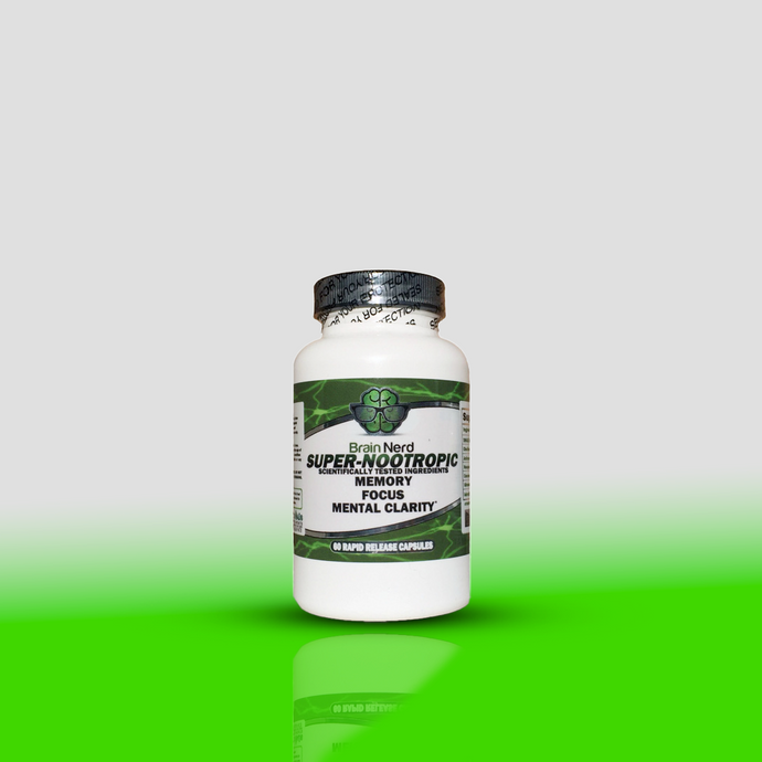 Brain Nerd Super Nootropic is designed to maximize focus and memory, featuring a unique blend of coconut oil to help absorb the Aniracetam and Noopept for maximum potency.